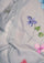 Lt. Gray Cashmere Scarf Hand-Painted & Lt. Gray Lace